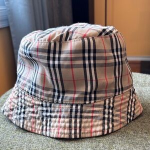 Faux Burberry Plaid Bucket Hat